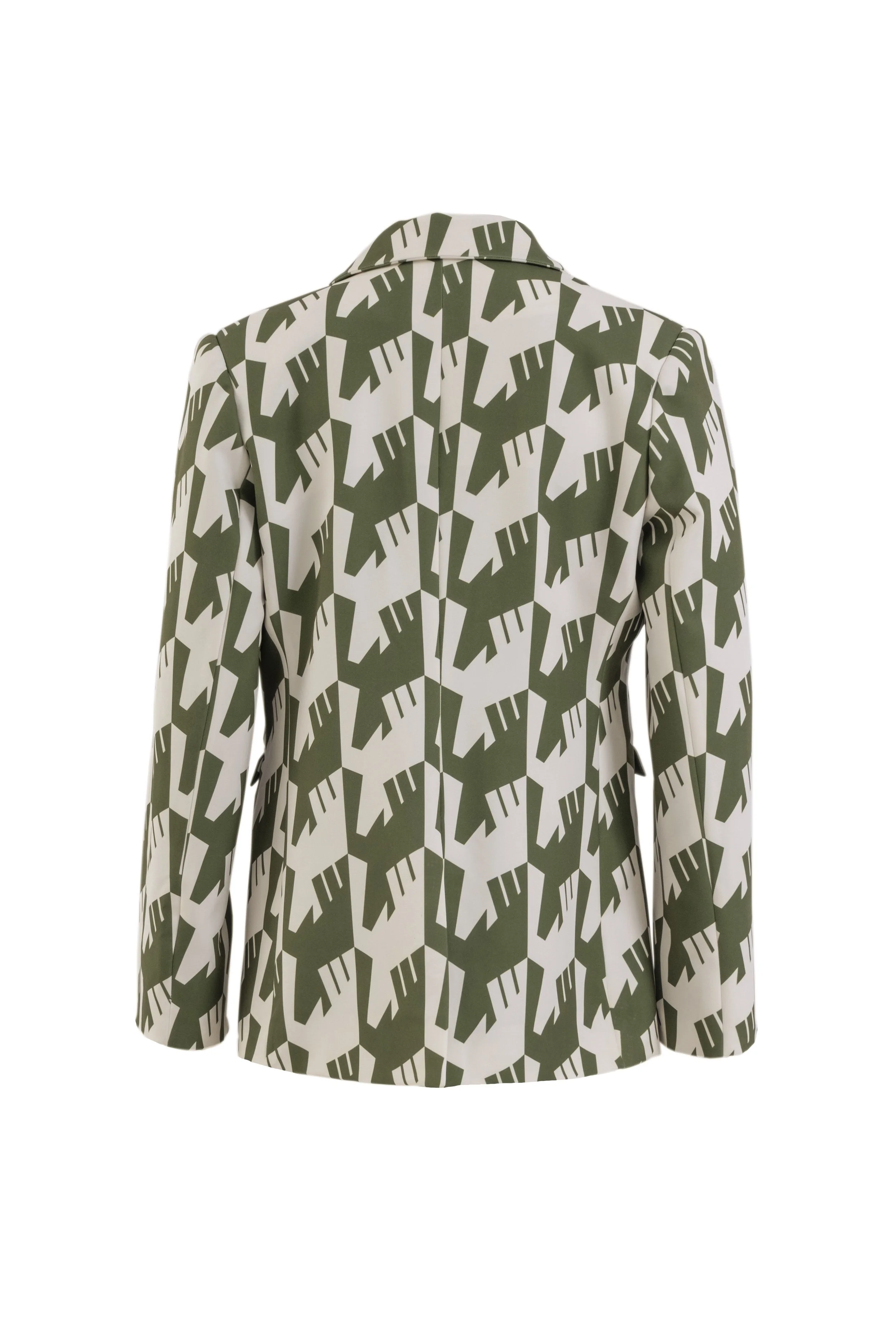 INF  Raven Houndstooth Print Blazer  Olive Green (4).jpg