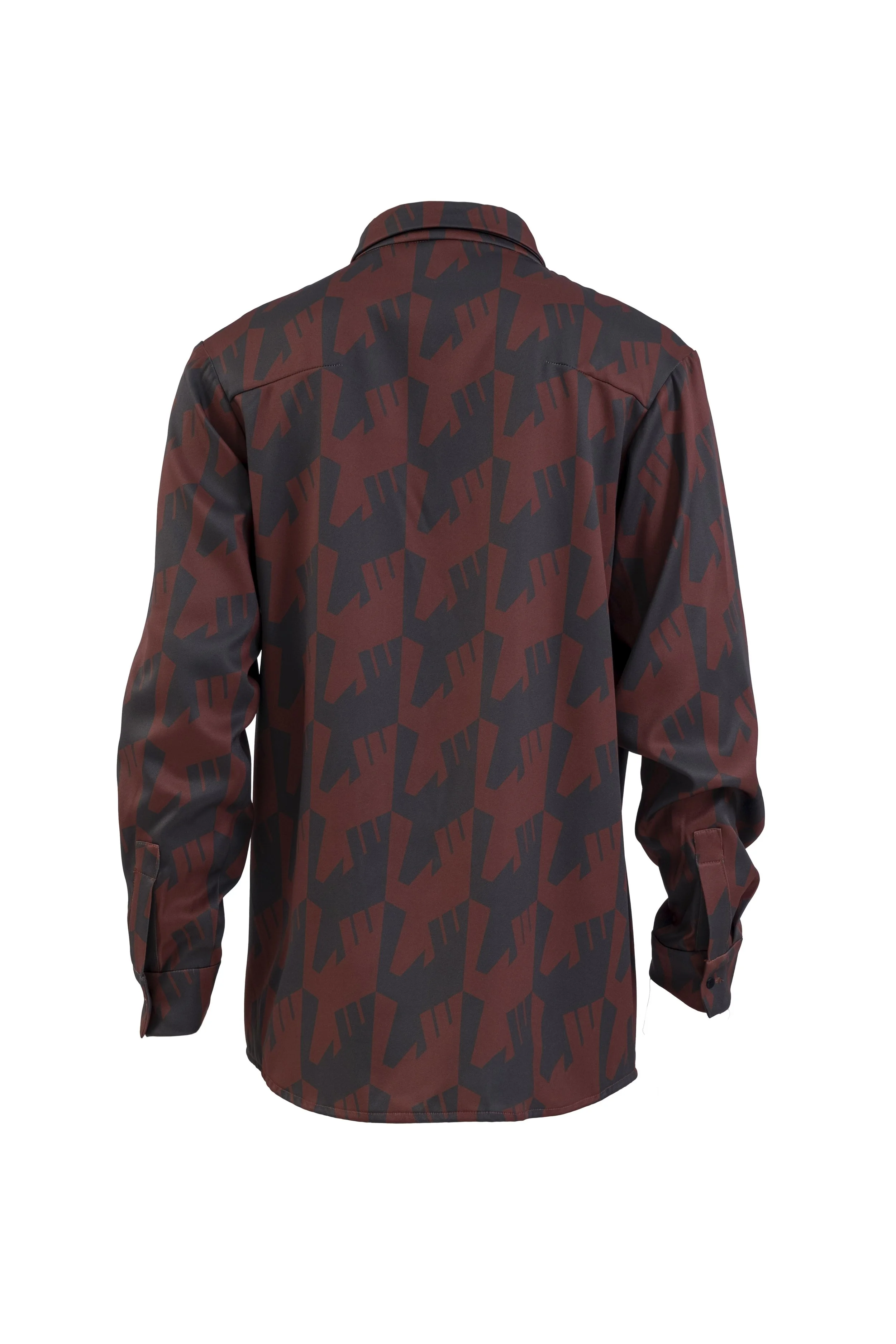 INF  Raven Houndstooth Print Shirt  Blazing Red (4).jpg