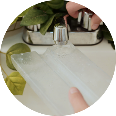 Refillable water tank.