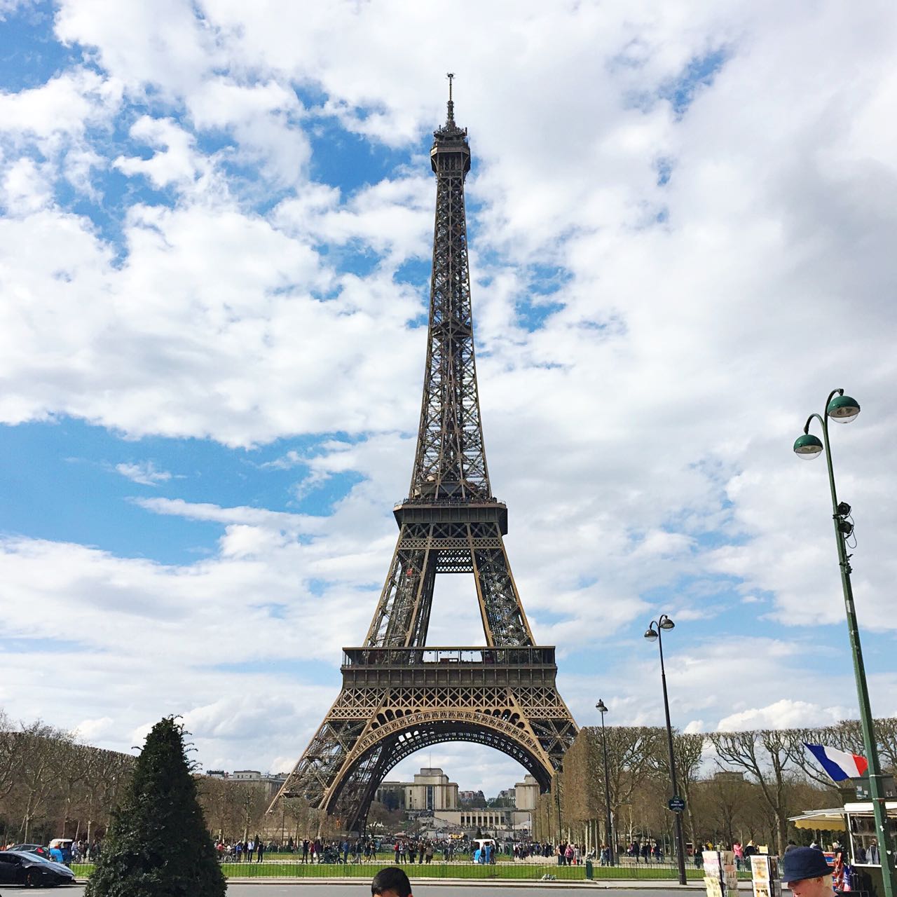 The Eiffel Tower (of course!) - sans scaffolding for the first time for me....