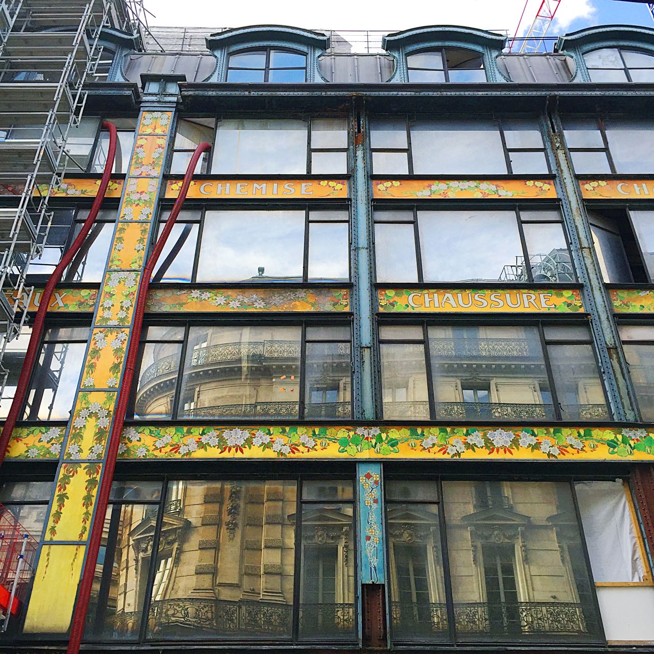 The Samaritaine department store mid-demolition/renovation