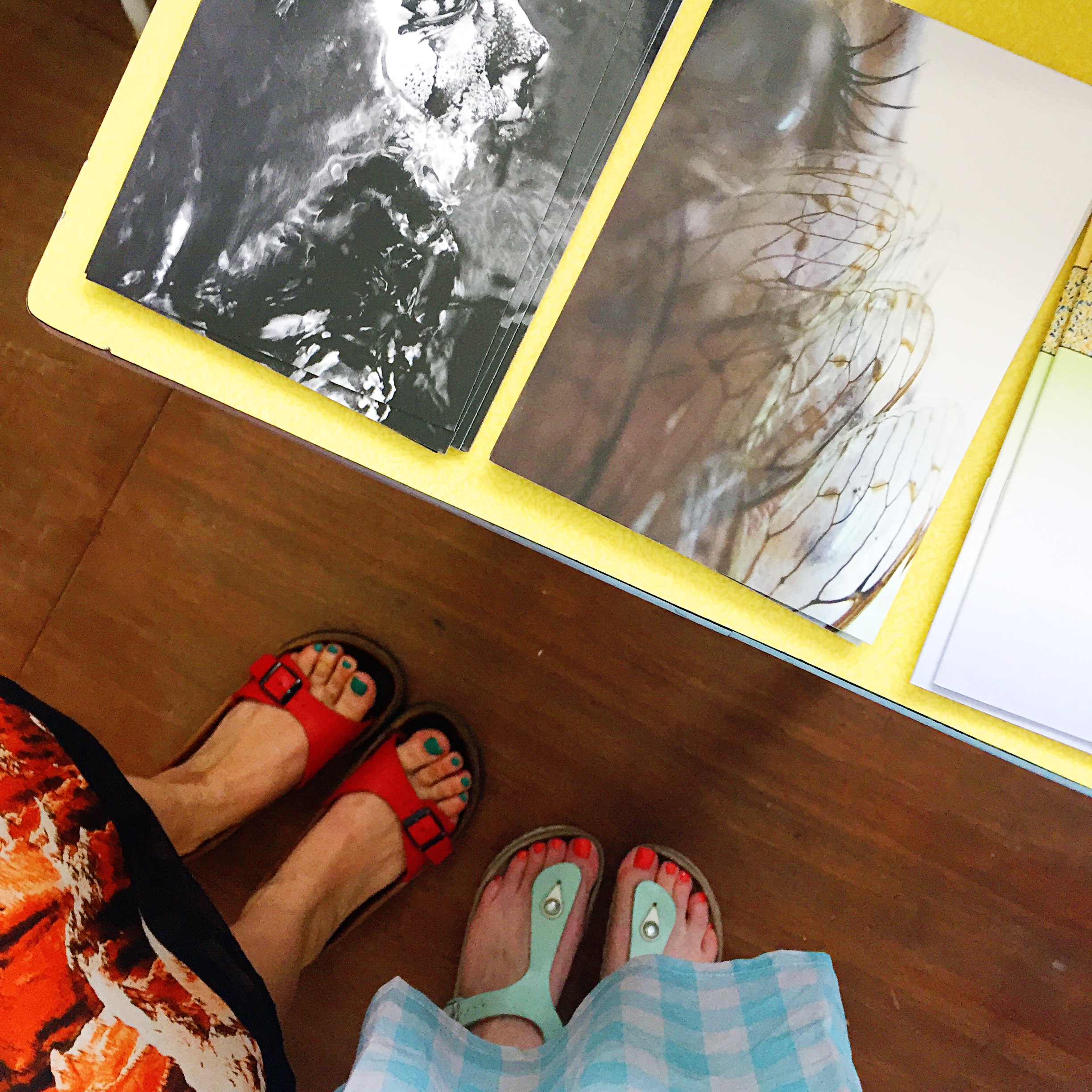 Liz Atkin (plus our feet!).