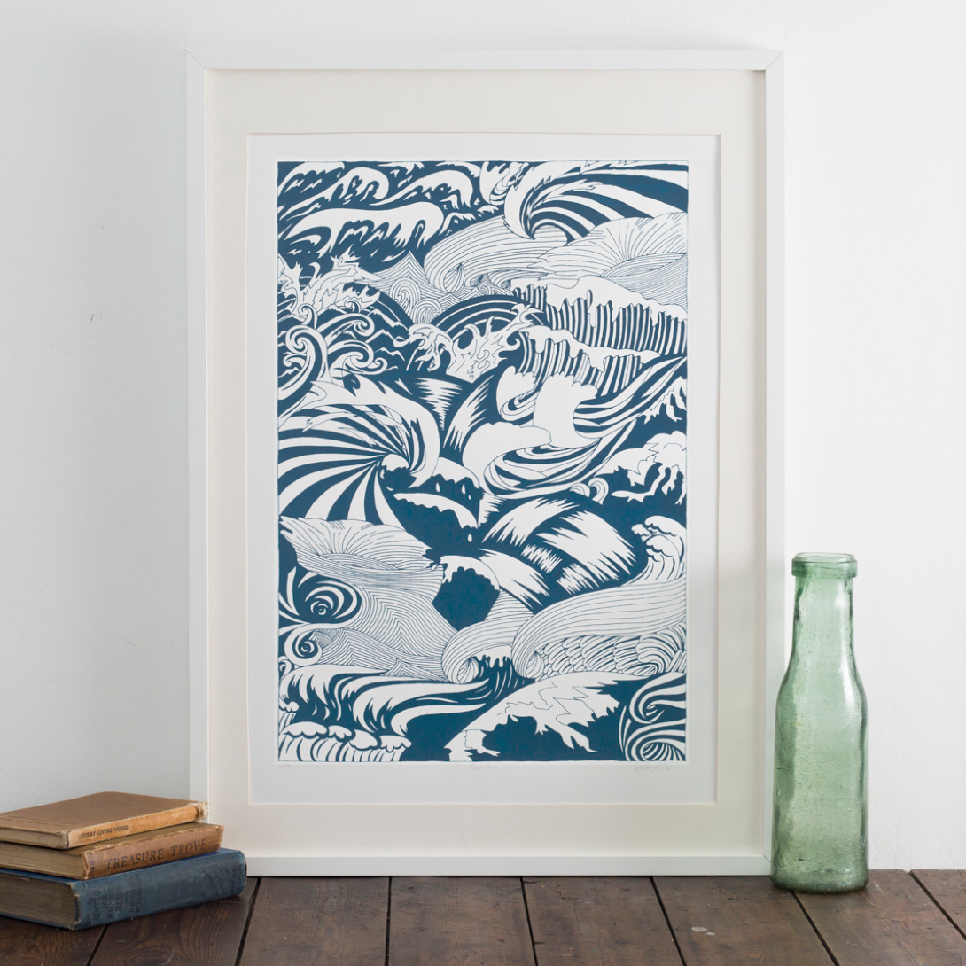 The Sea screen print – Photo by Yeshen Venema