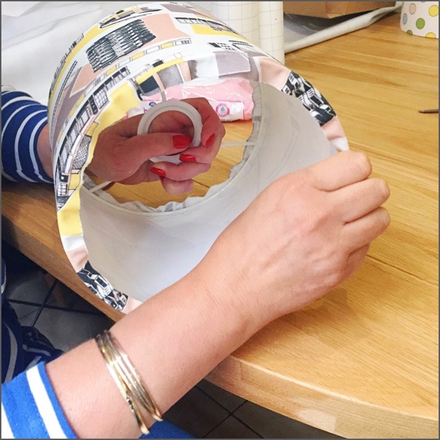 A little 1-2-1 lampshade making workshop