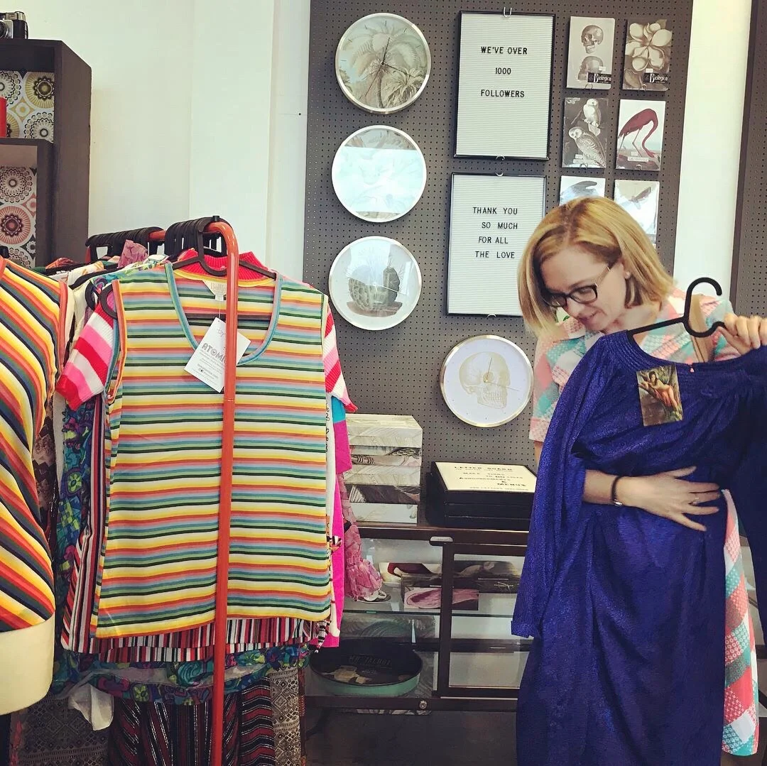 Me shopping at Atomica - photo by Croydonist
