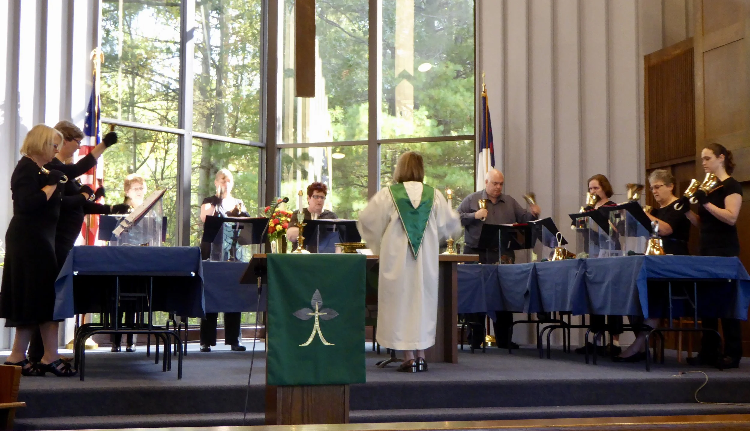 Playing in the newly renovated Sanctuary