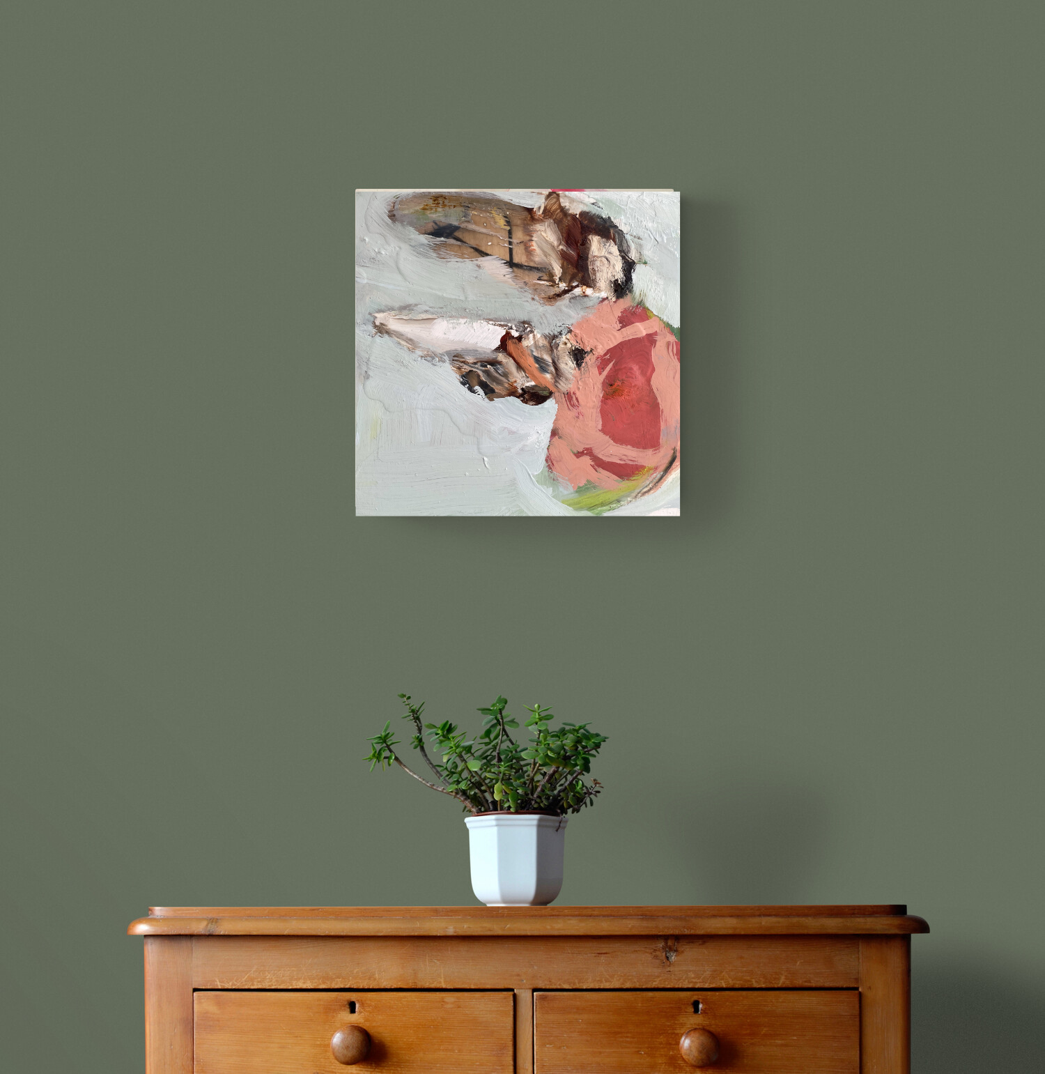 lead me there 
oil, wax, charcoal on panel
12x12 in
$400
art gallery of guelph - art shop