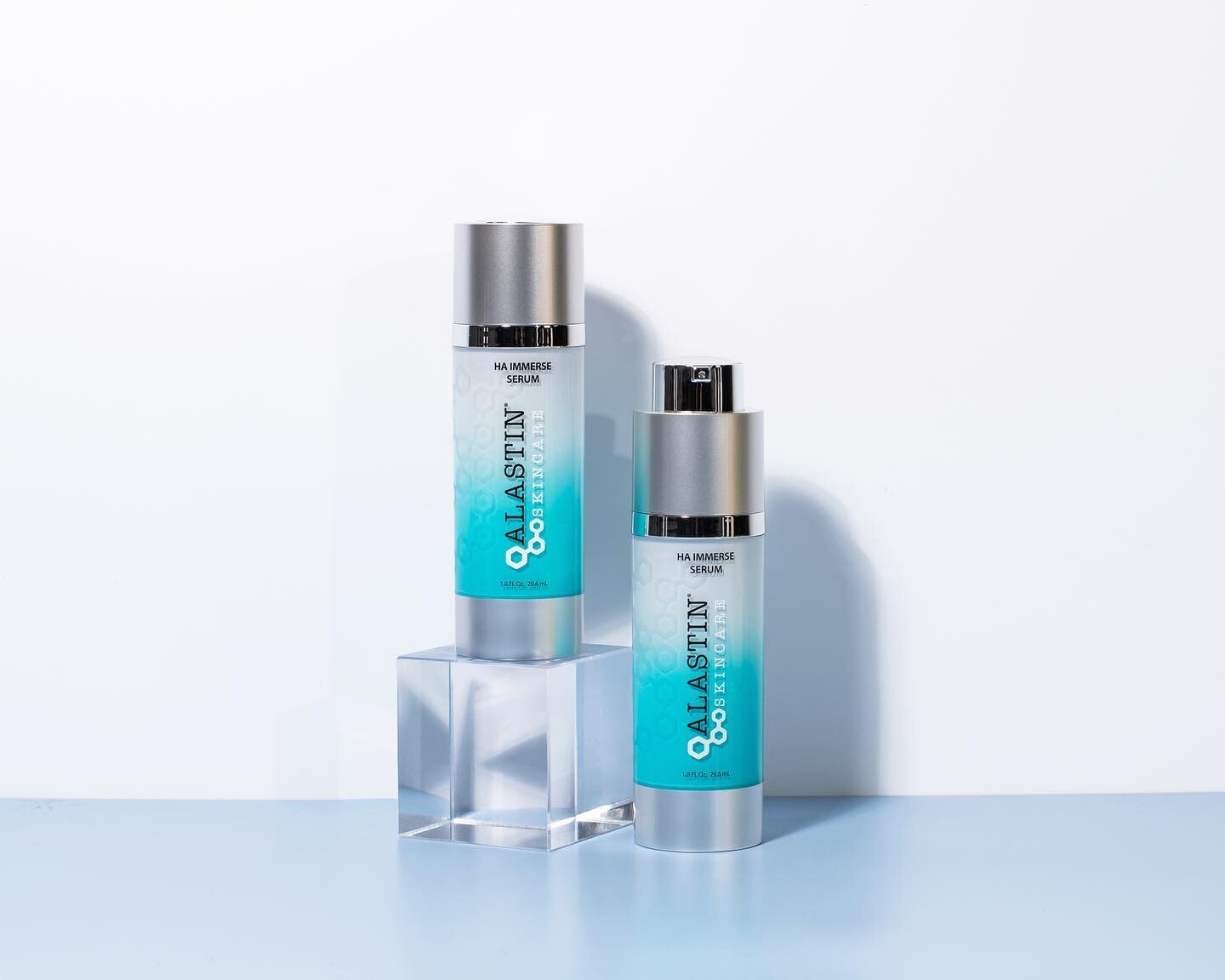 Immerse yourself in Alastin&rsquo;s HA Immerse Serum! 

Hydrate
Stimulate 
Radiate 

* Helps instantly boost skin hydration and locks in moisture. 
* Proprietary Octapeptide-45 helps the skin&rsquo;s ability to naturally increase its own high-molecul