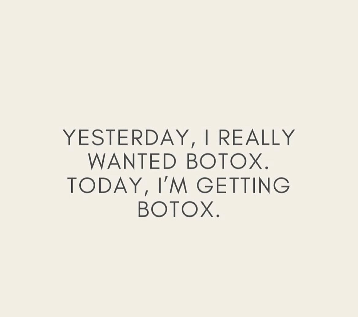 We hear you! Book your fall appointments today! #botox #naturalenhancement #naturalresults #injectables