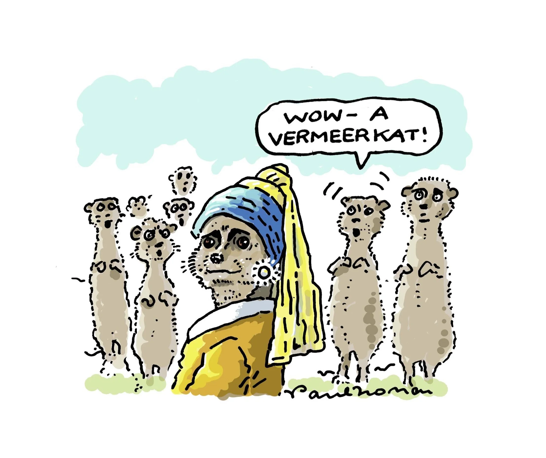 "Vermeerkat!" Private Eye, 2025