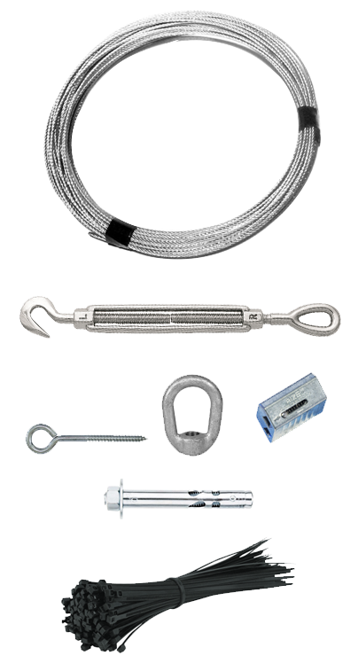 SUSPENDED CABLE KIT - FOR SUSPENDED CABLE INSTALLATIONS PP-KIT-E26S-C