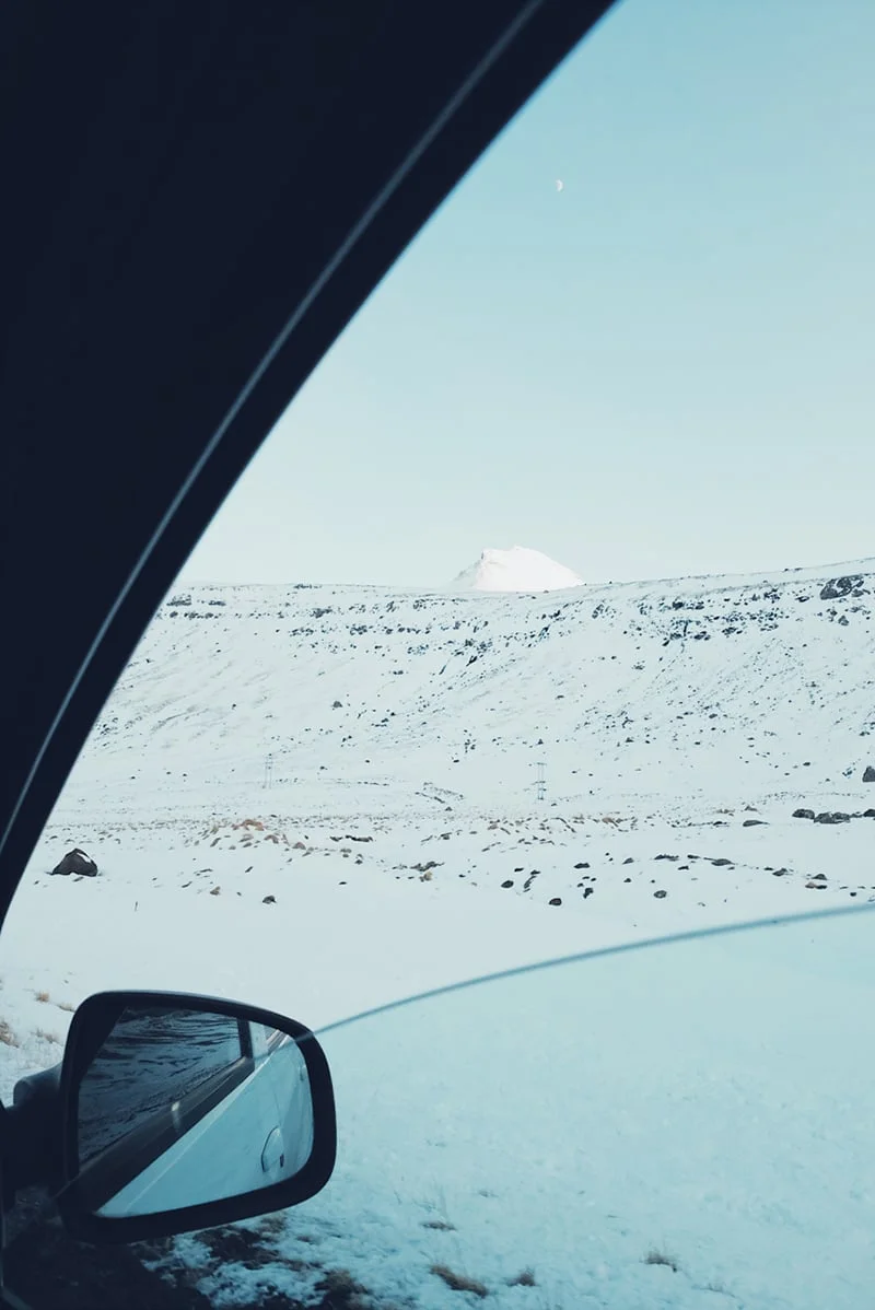Drive by at Snaefellsness You need to always have the camera ready driving around Iceland. So many amazing views are had from the car window. Get the shutter speed set high and shoot away and the passing wonders.