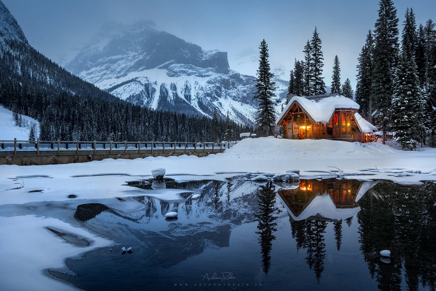 A winter in the Rockies, Canada.