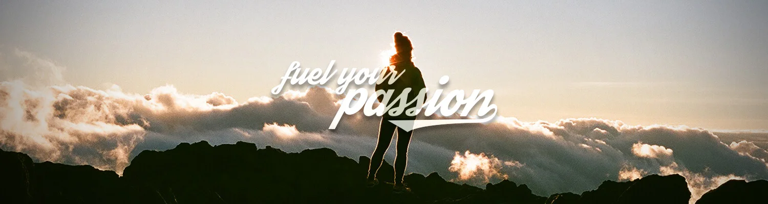 Photo of Dr. Amanda Alexander overlooking sunrise in Maui with Fuel Your Passion written overlay.jpg