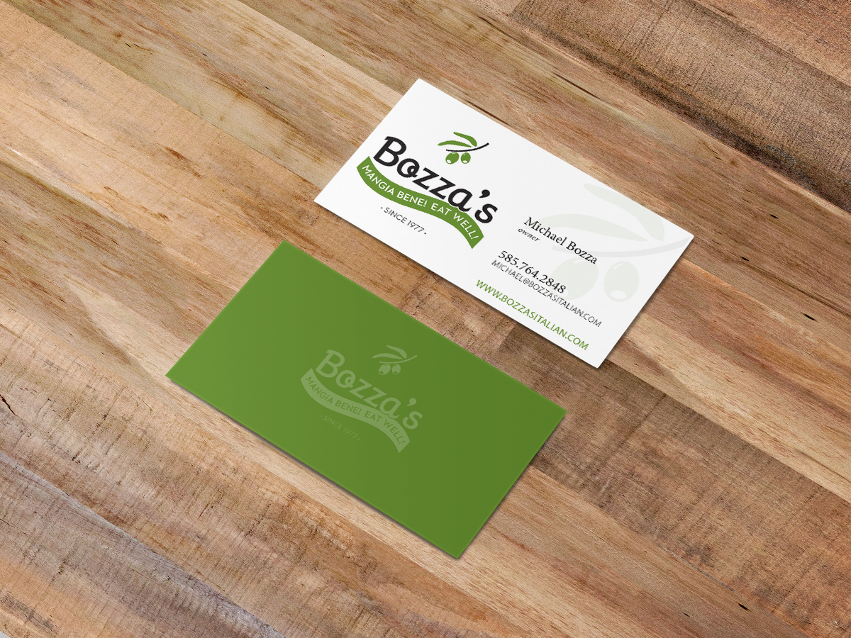 Bozza's business cards