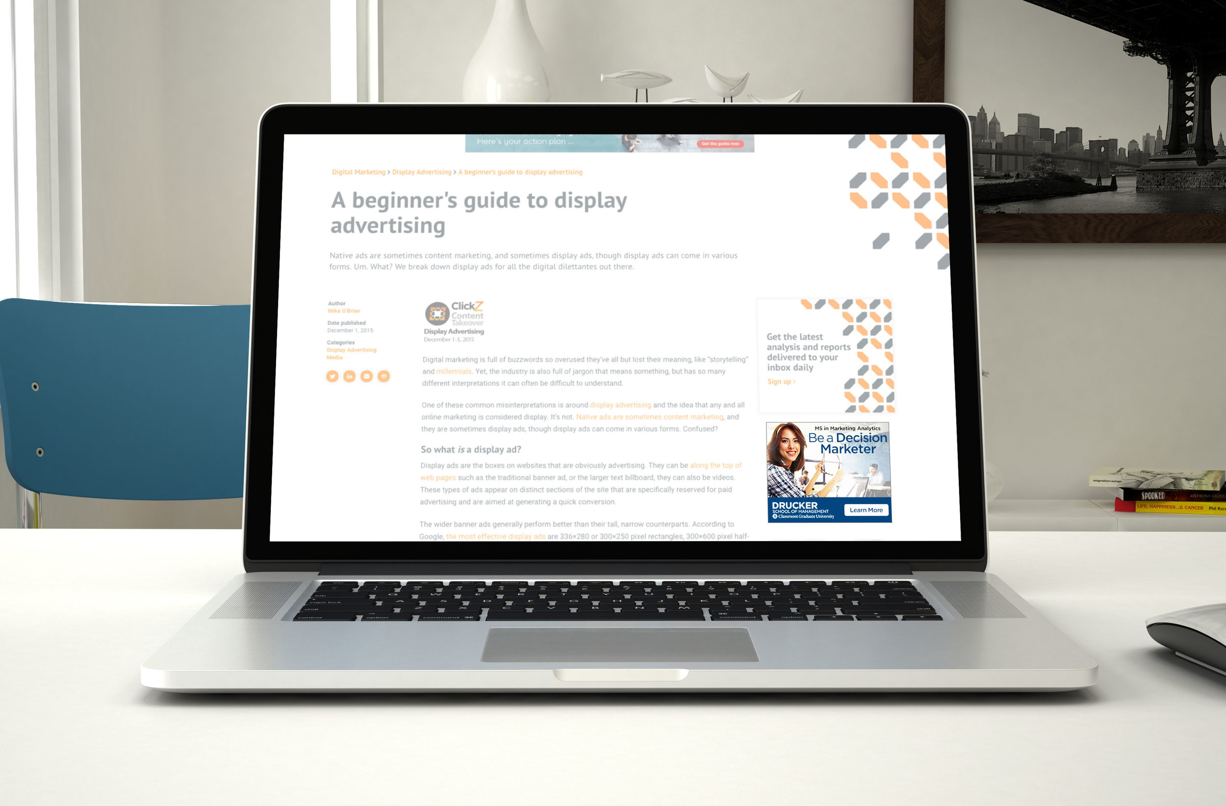 Claremont Graduate University Display Ad