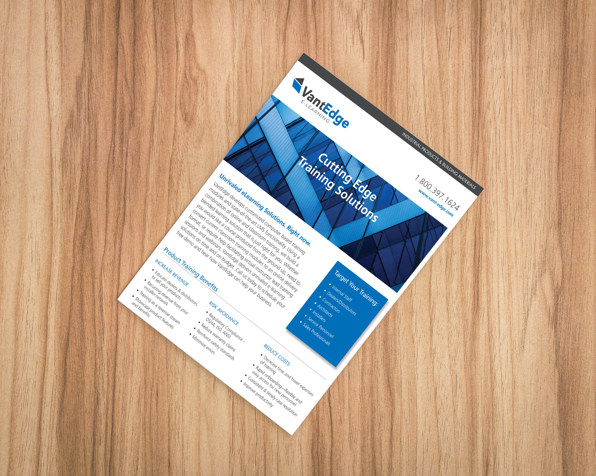VantEdge eLearning Sales Sheet