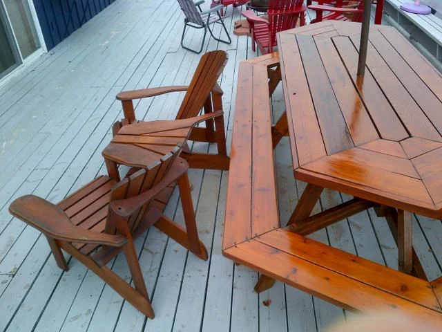 Deck picnic table