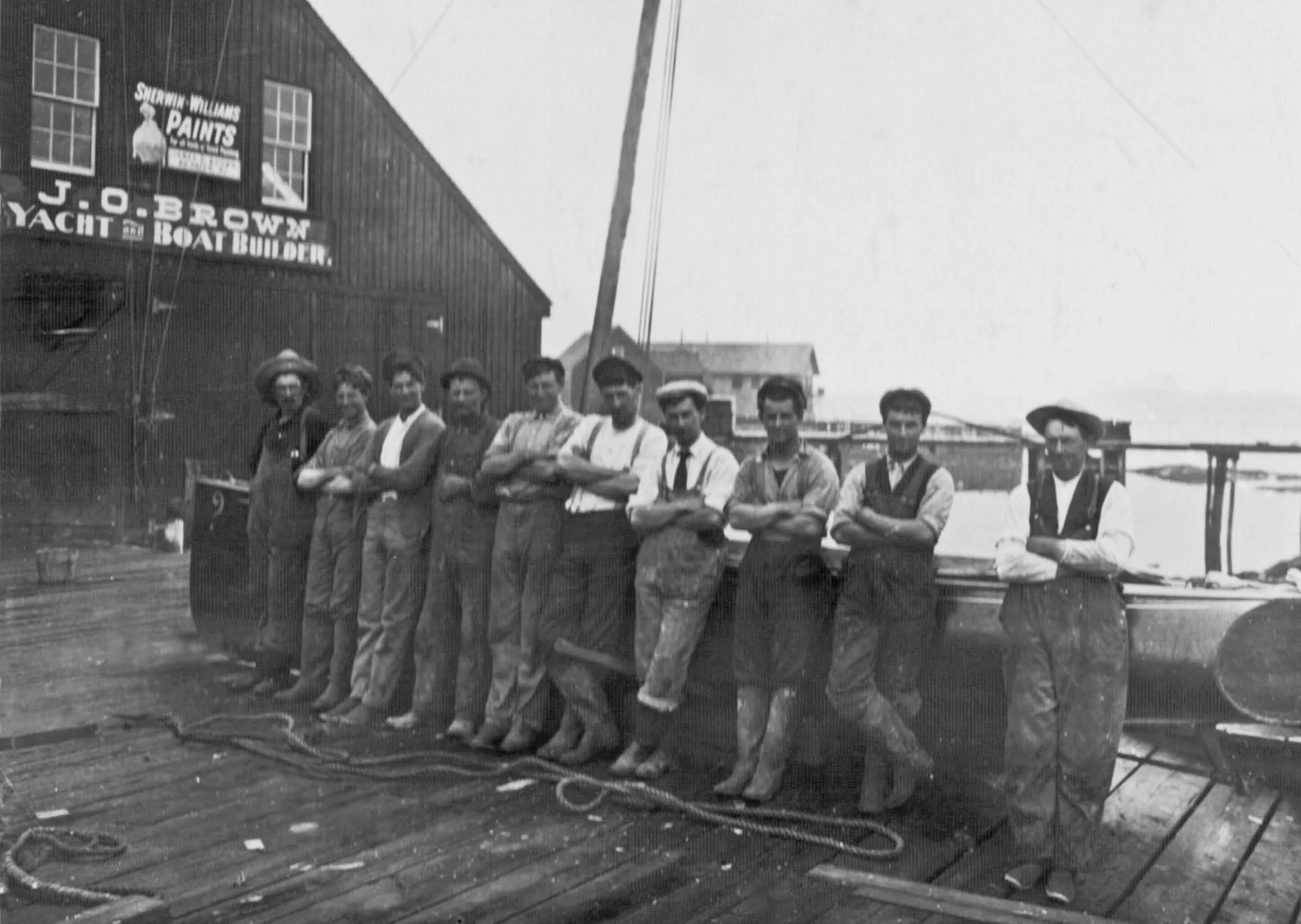 Founder James Osman Brown third from left circa 1900