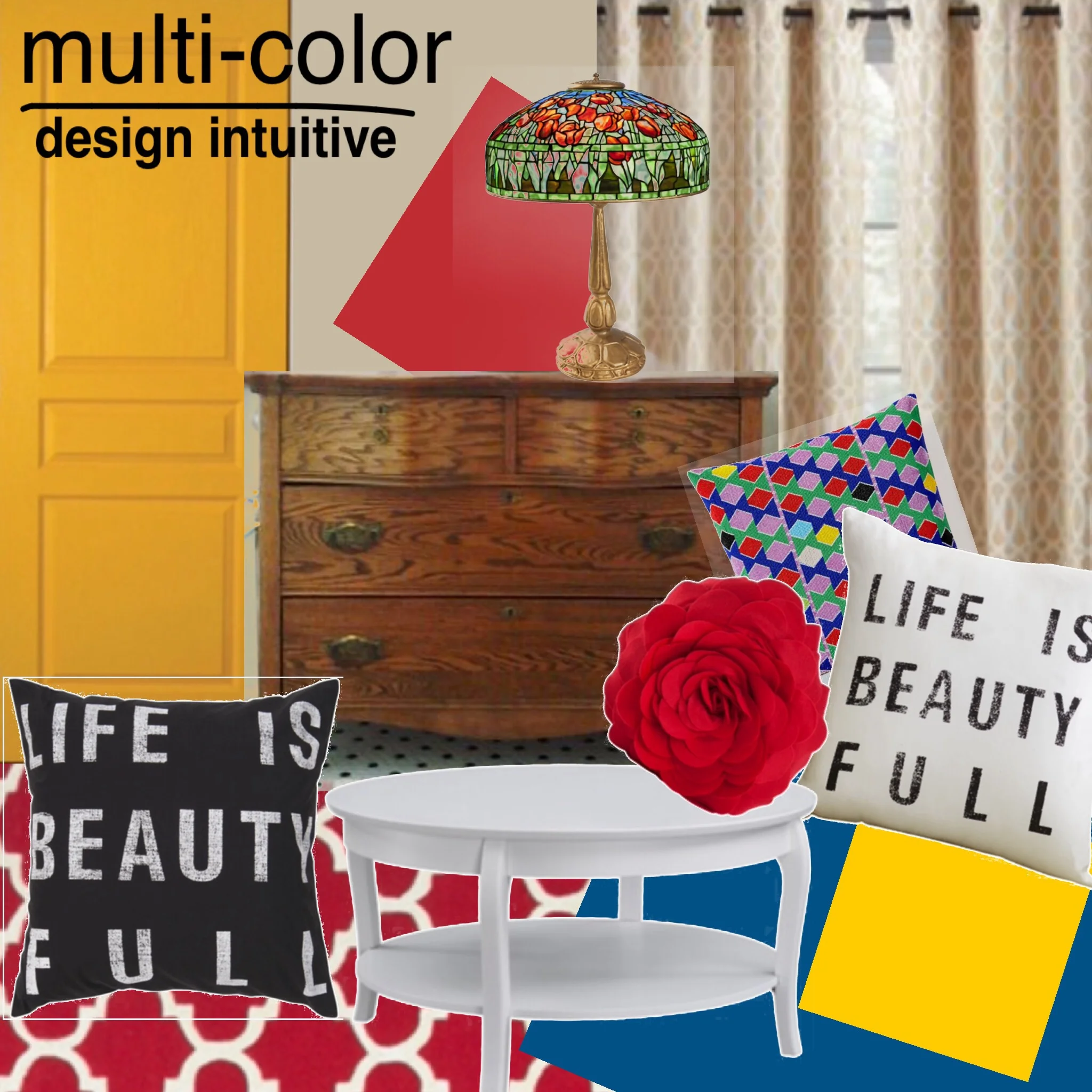 Custom design board I created for a client