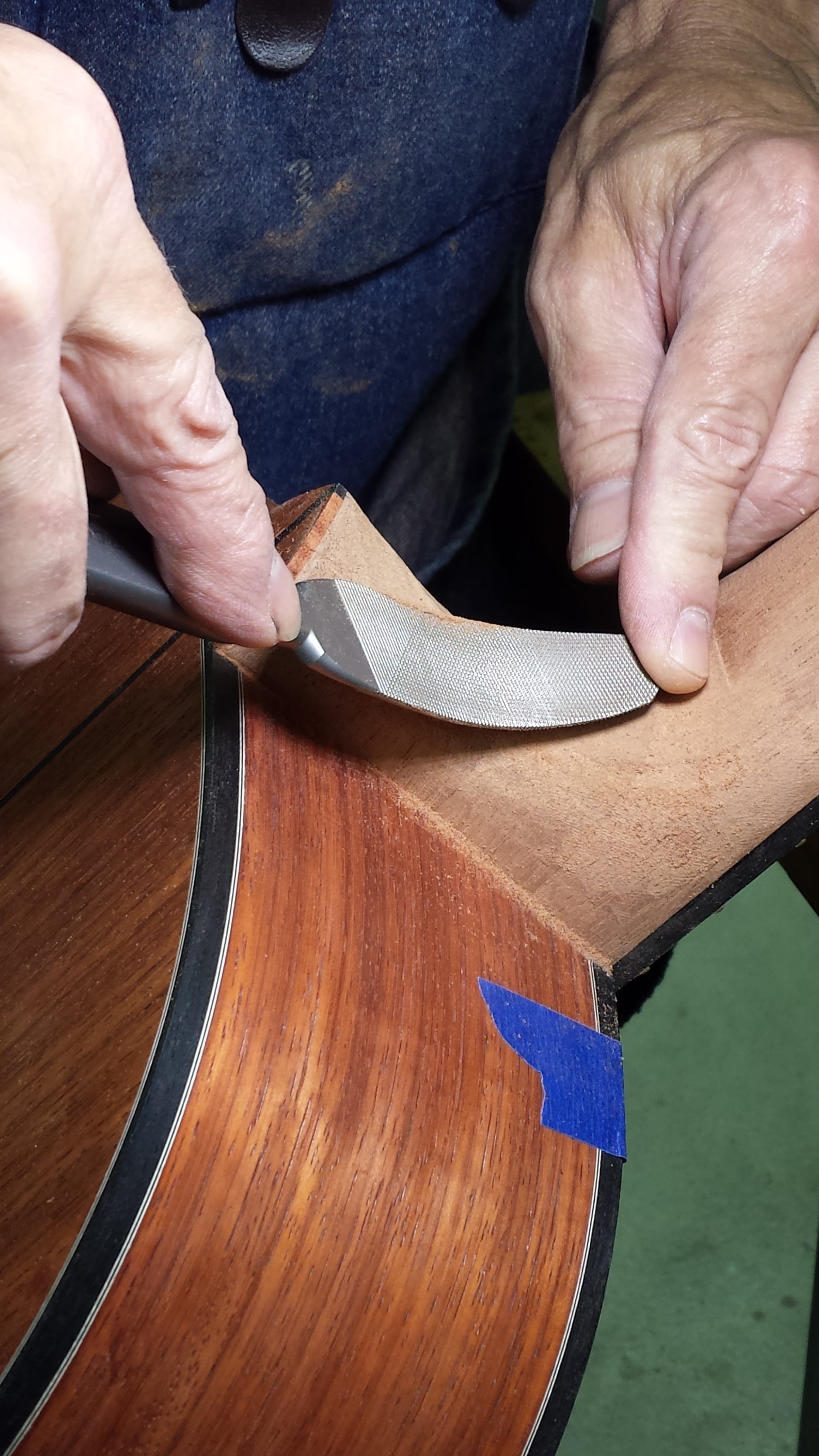 Shaping the heel - final stages
