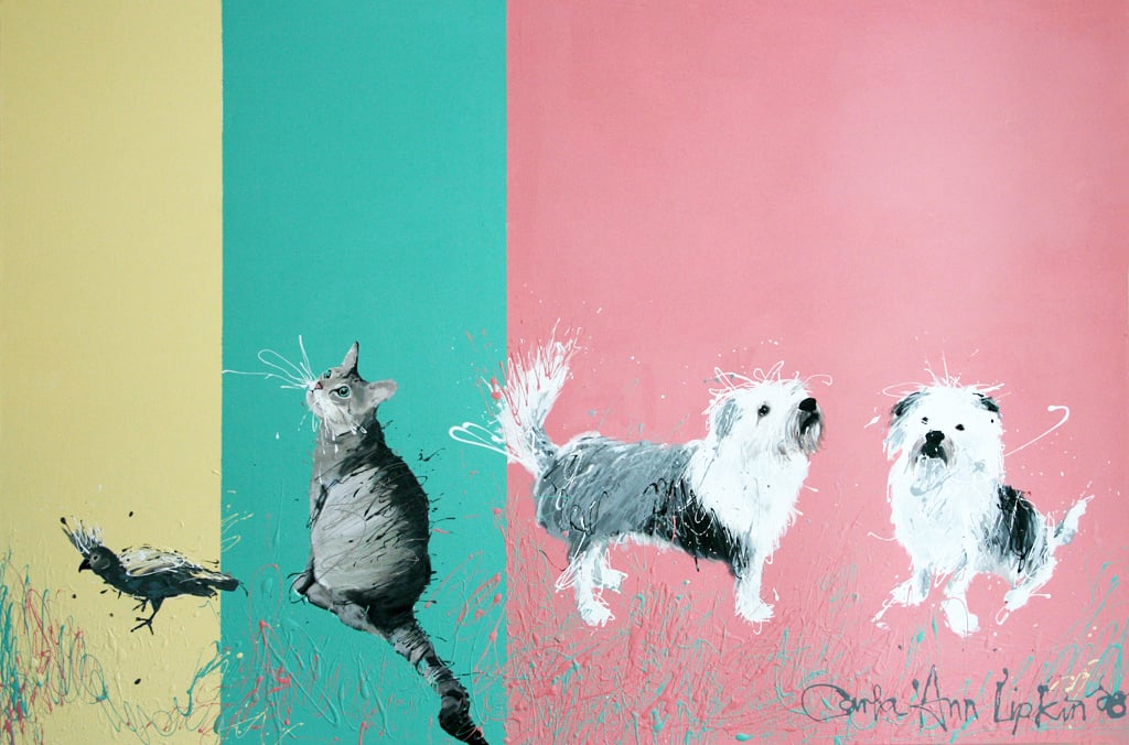 Dog, Dog, Cat, Bird