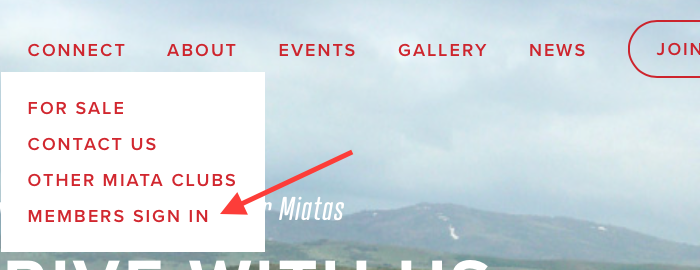 Connect Menu