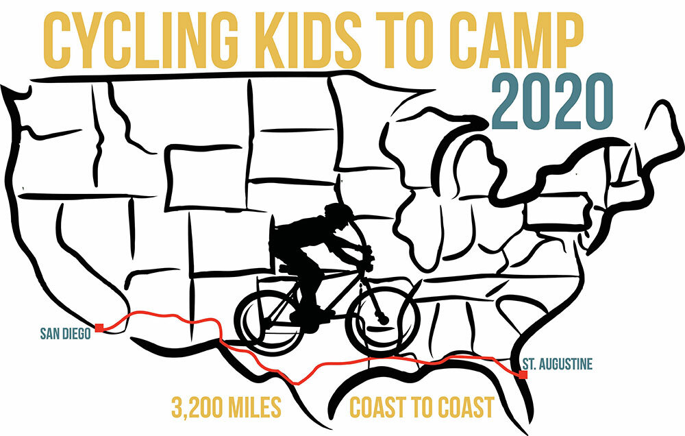 Camp Shalom Cycling Kids to Camp