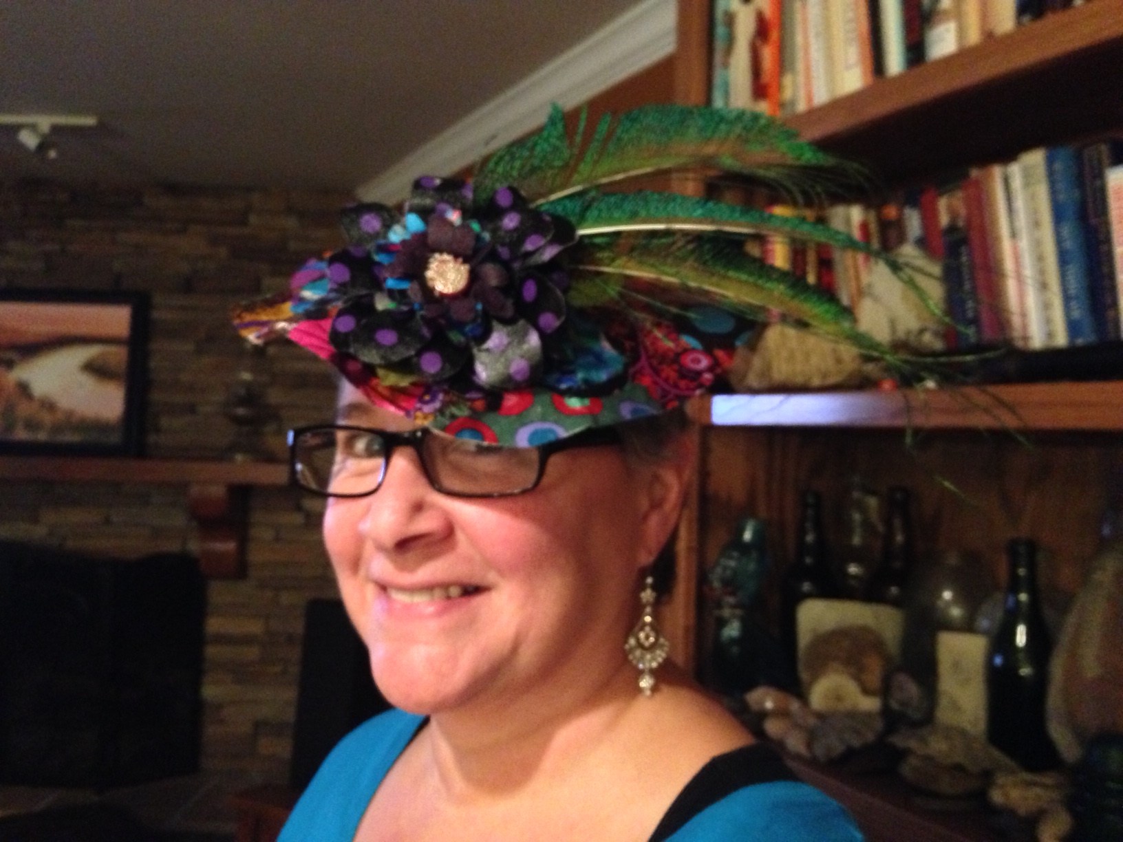 If you see someone wearing one of these little hats, you know they are your "tribe." Do you think I looked like a suffragette? :D