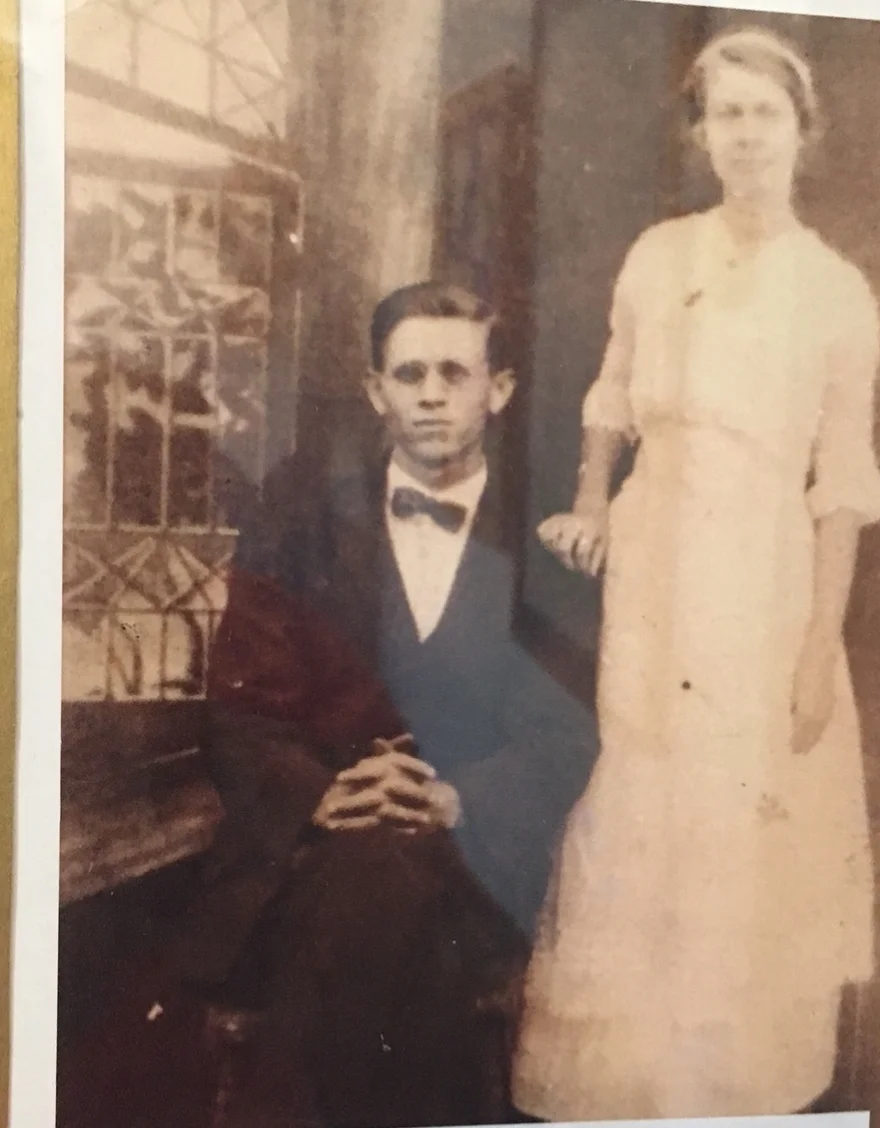 Jenny Malone in her wedding dress.