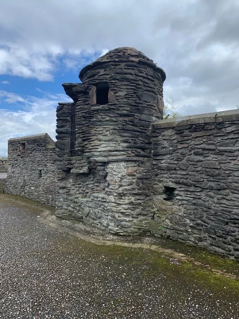 One of the guard towers in the wall of The Walled City of Derry (Londonderry).