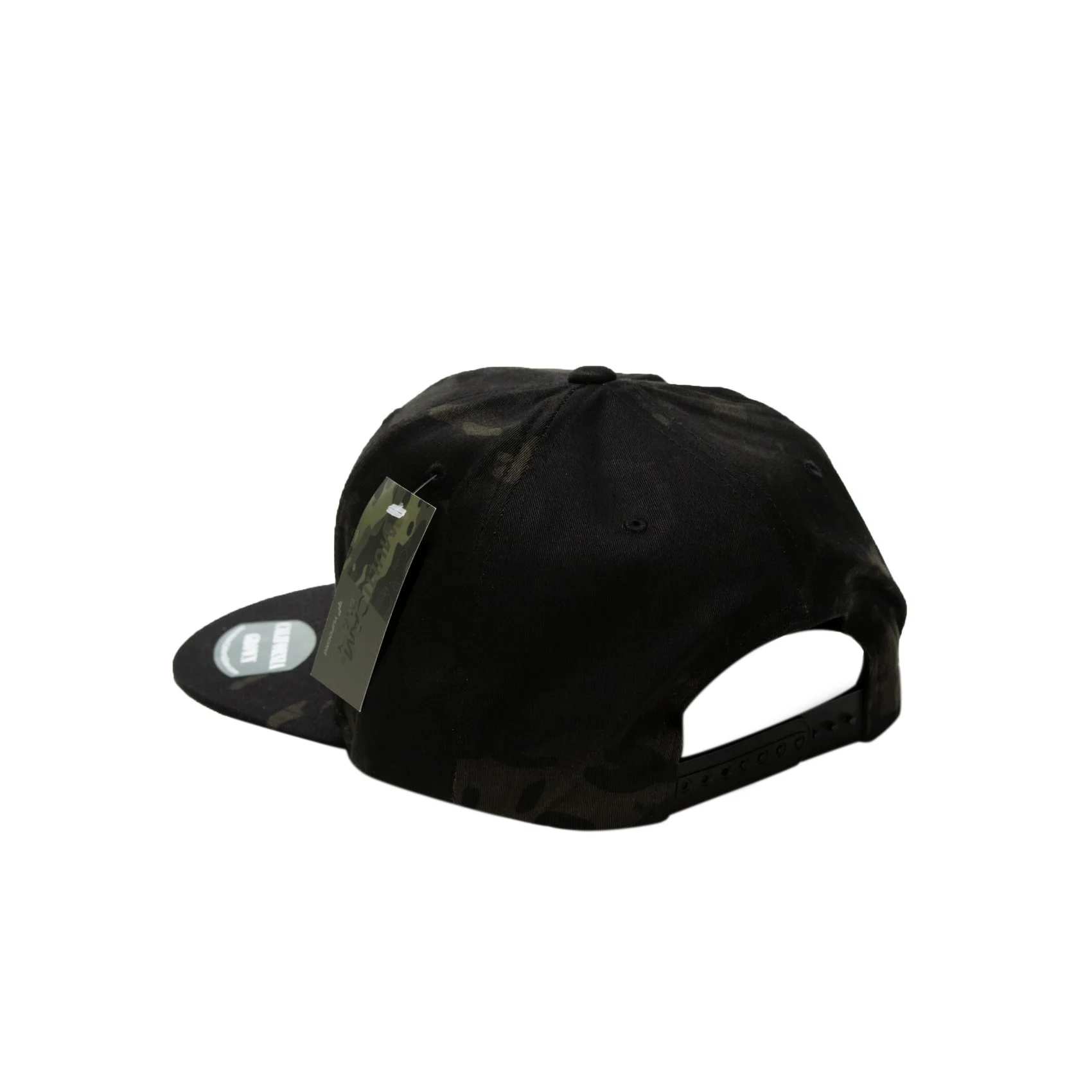 light brown silhouette on Multican:Black snap back.jpg