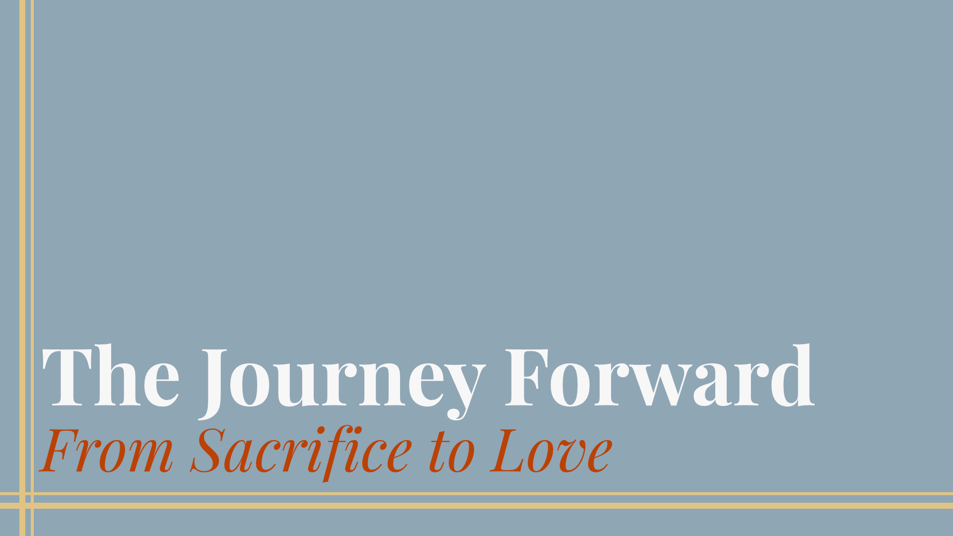 Moving Sunday | The Journey Forward - Davide Colletta