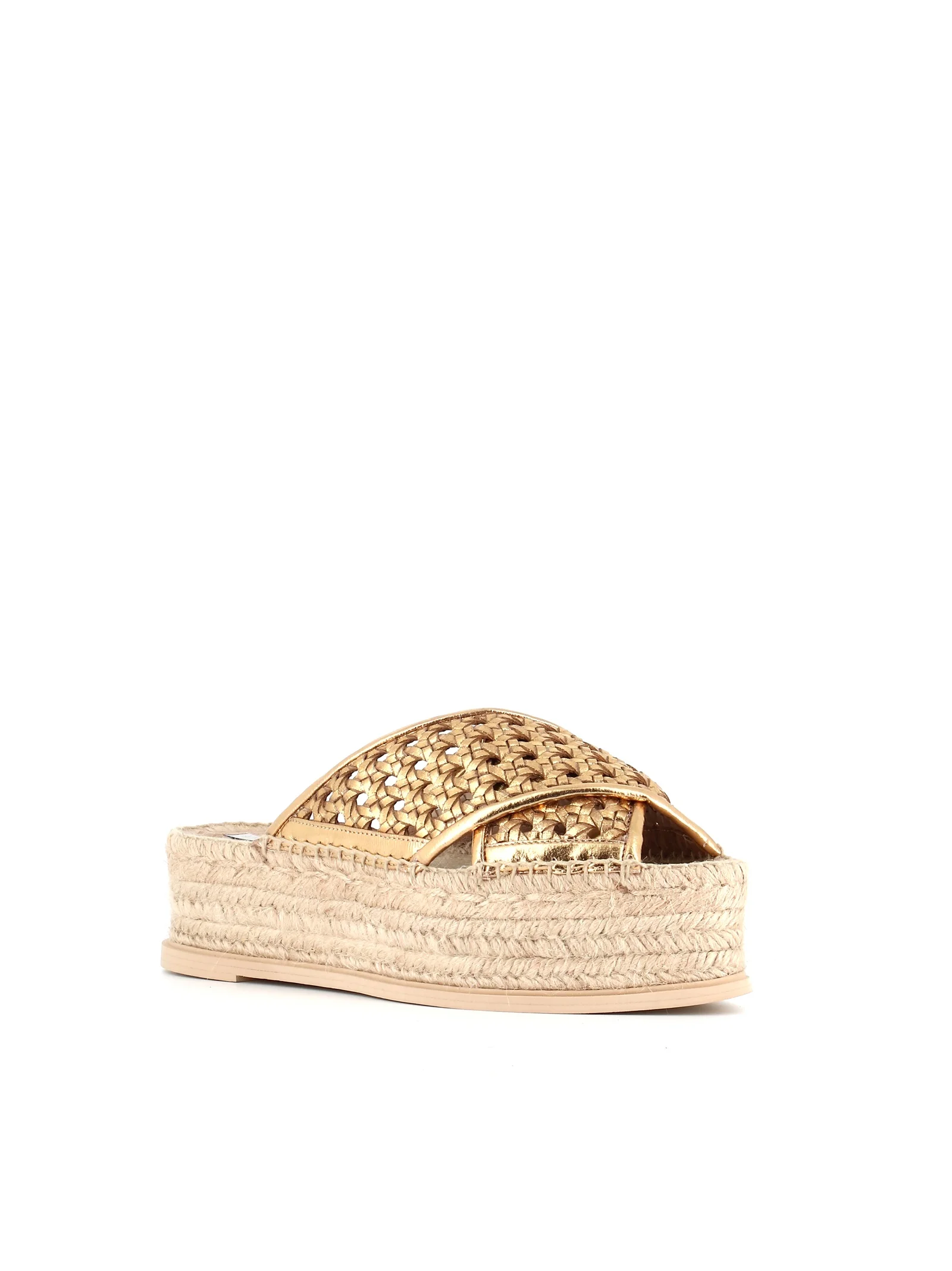 espadrille platform slide sandals