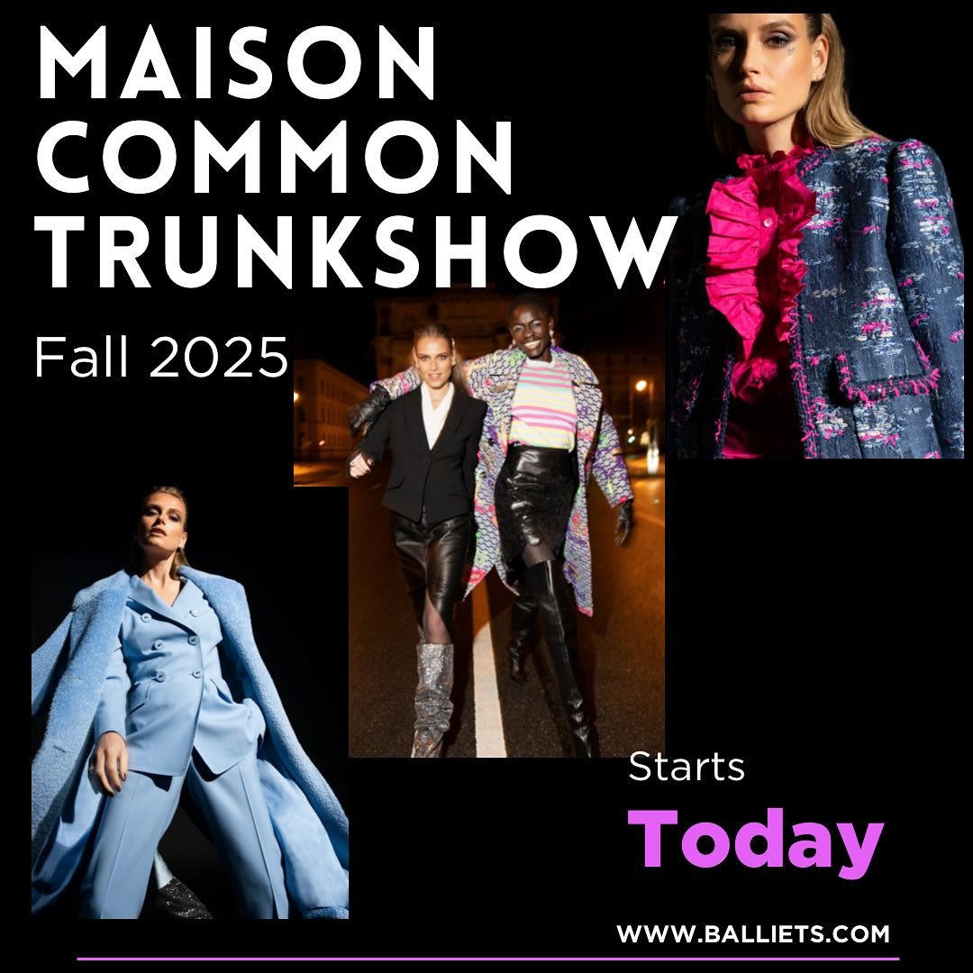 It&rsquo;s a little Rock n Roll, but we like it! 🎸 Come see this stunning @maisoncommon Fall 25 collection! #shopballiets