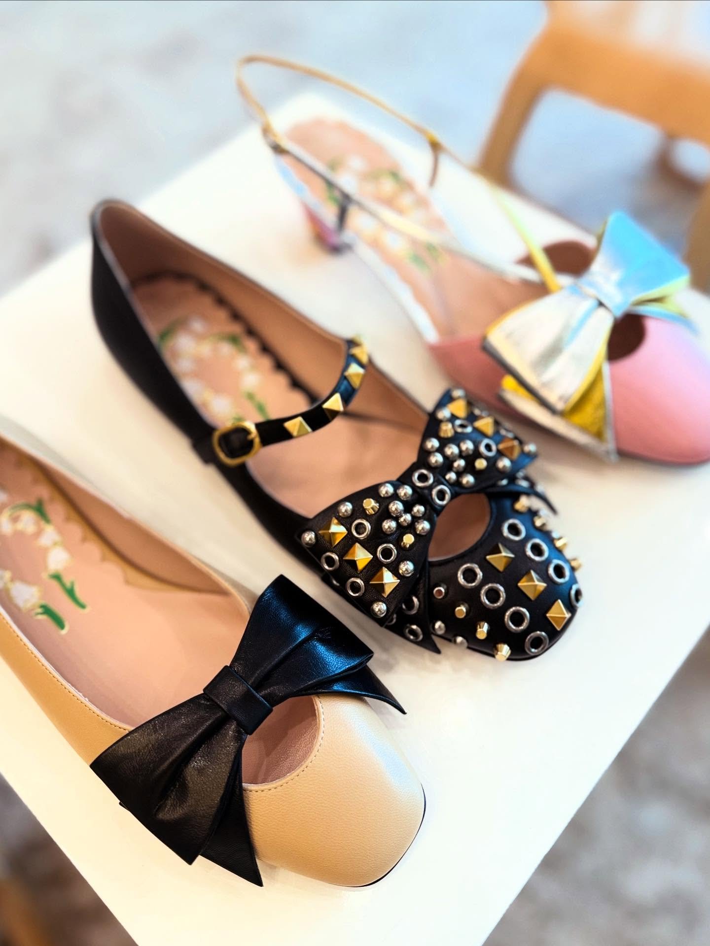The latest arrivals from @valentino scream sugar and spice! The perfect combo! #shopballiets