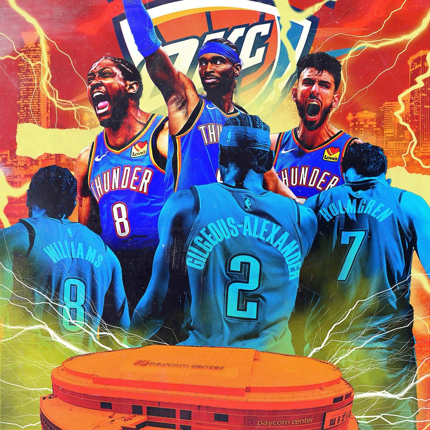 Game 7!!! Let&rsquo;s go @okcthunder !!! ⚡️⚡️⚡️⚡️⚡️⚡️