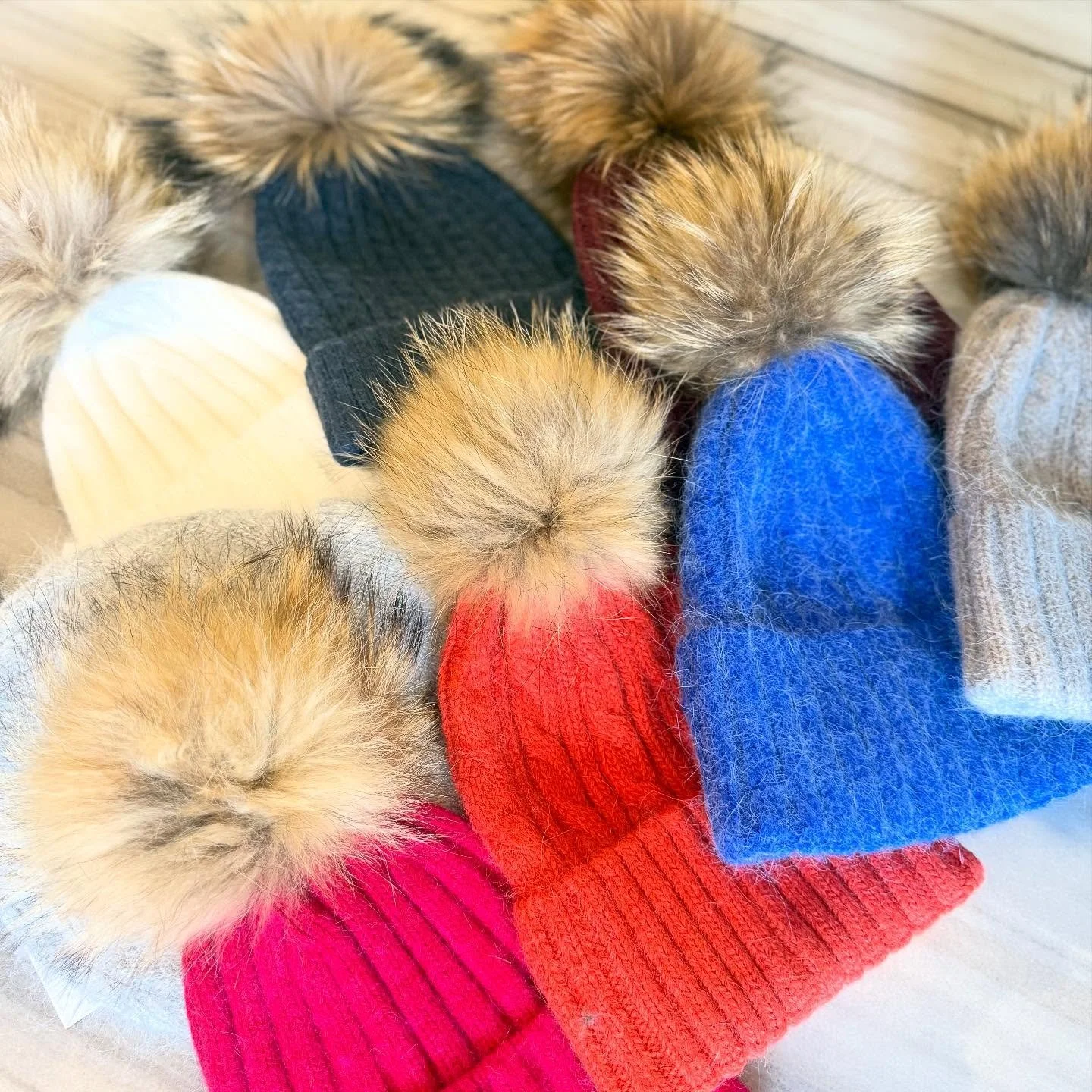 Cozy season is coming! We are stocked in the cutest beanies! Included in premier card! 🍎 #shopballiets