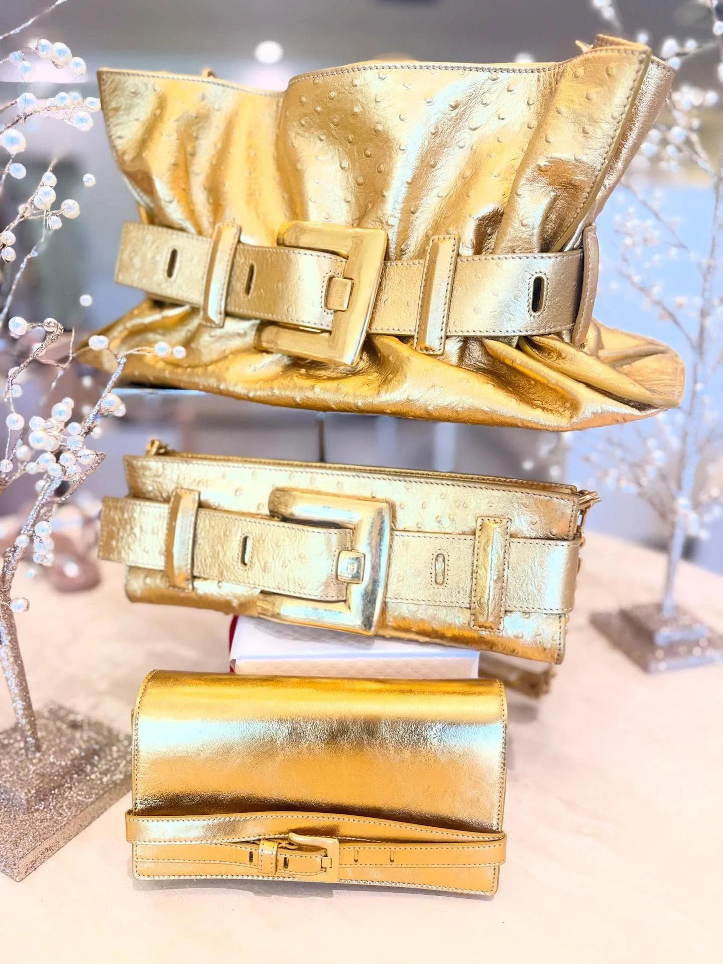 All that glitters is gold! New arrivals from @balmain just in time for the holidays! 💛 #shopballiets