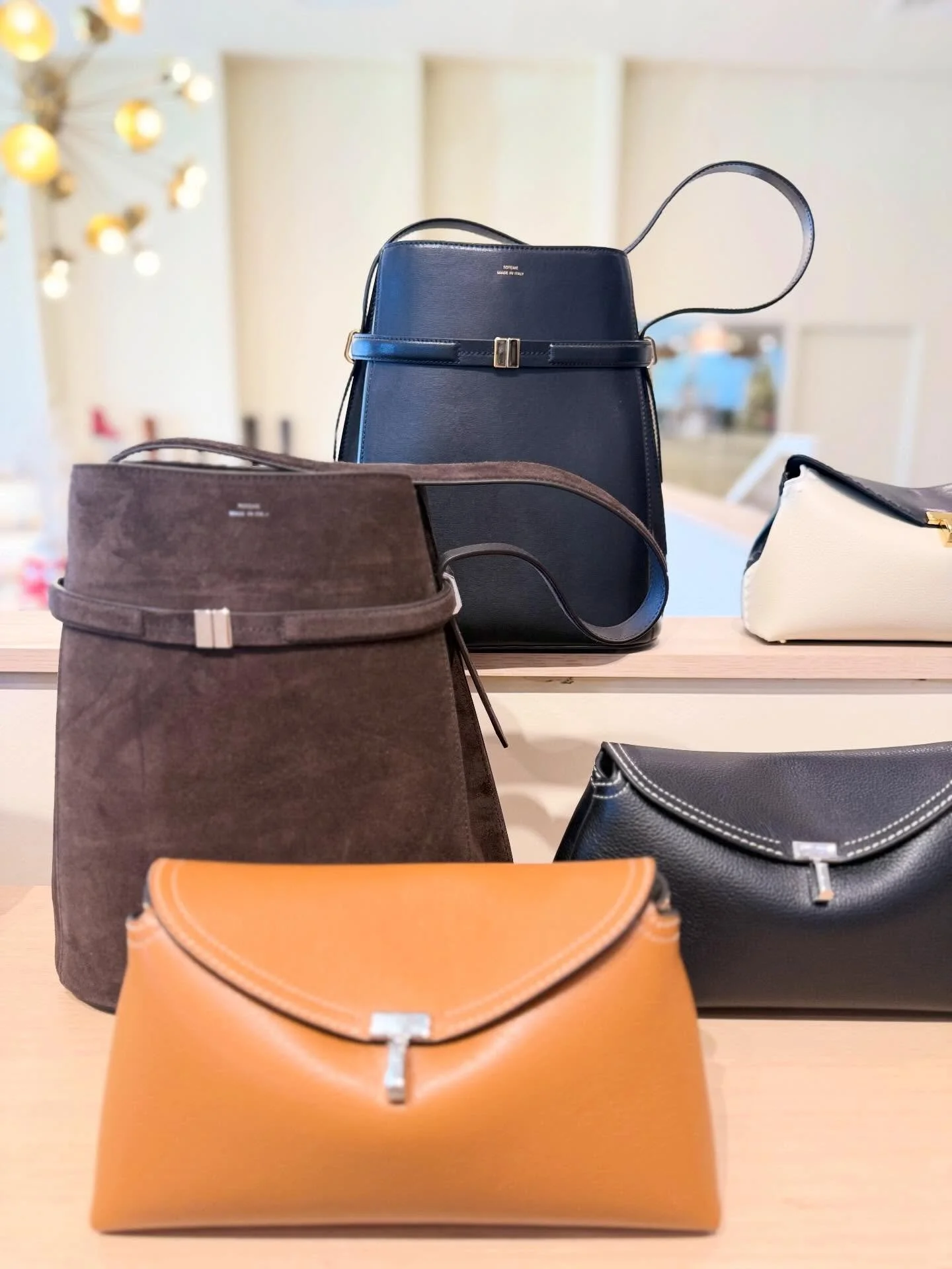 Santa delivered! @toteme has arrived at Balliets! Elevated yet understated.