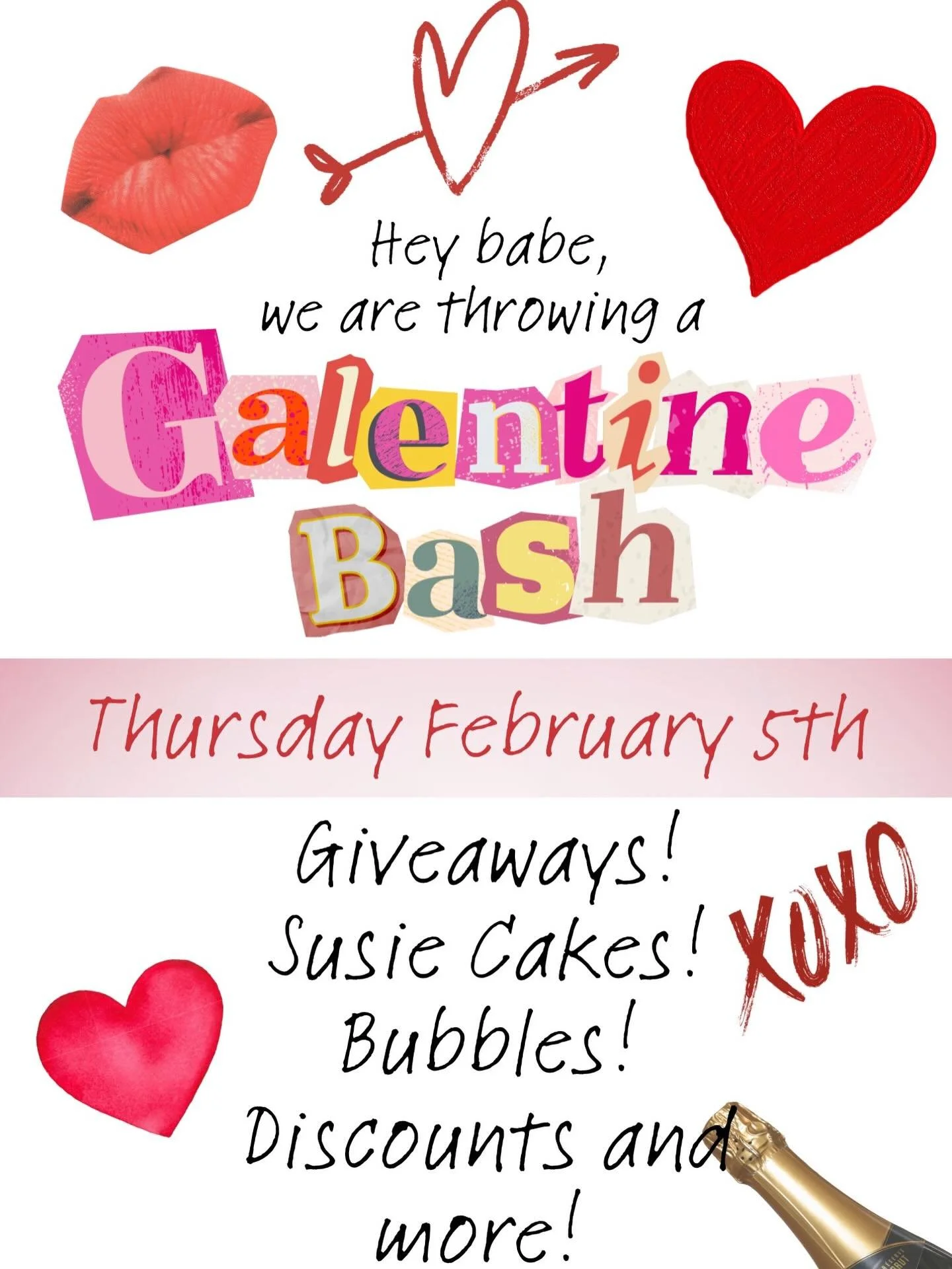 Calling all our babes! Mark your calendar for this Thursday! Come sip bubbles and shop with your bestie! 💘 #shopballiets