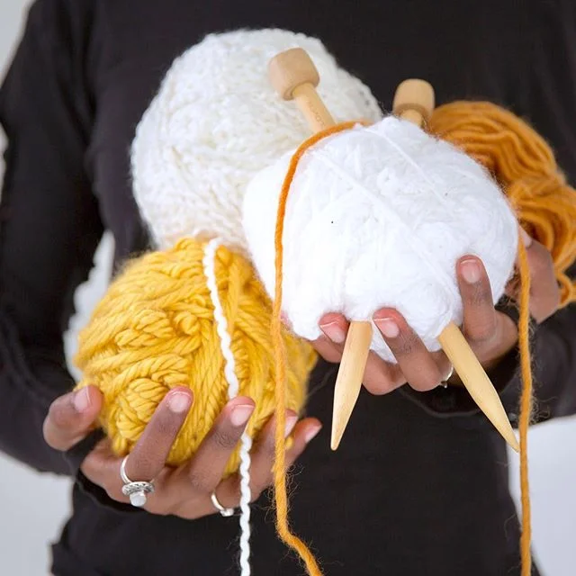Knitting themed product photo Shoot