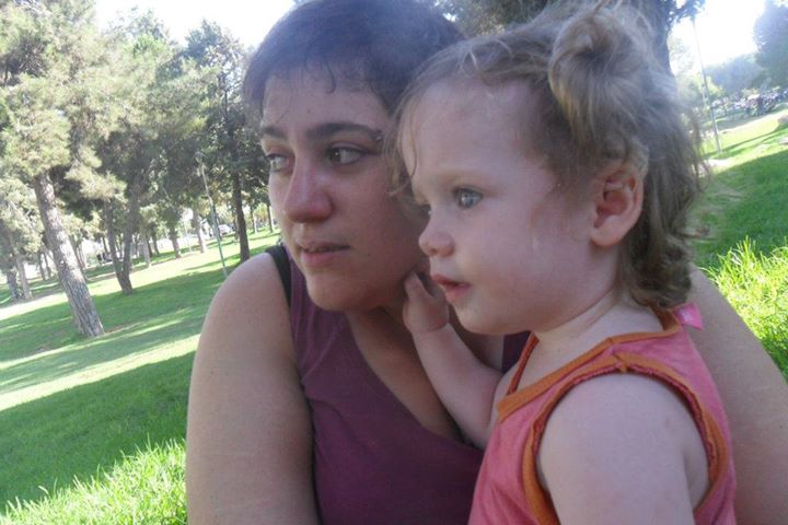"With one of my daughters"
