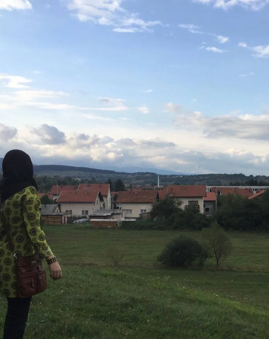 "Me in Bosnia. I love nature the most here." Photo taken by Iltizam.
