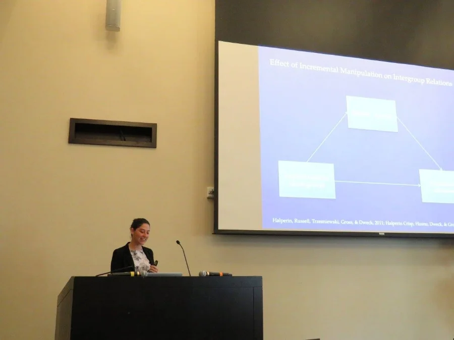 "Me presenting my research"