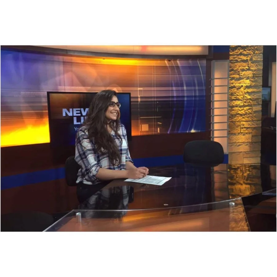 "In Wisconsin, a local TV, also my dream job"