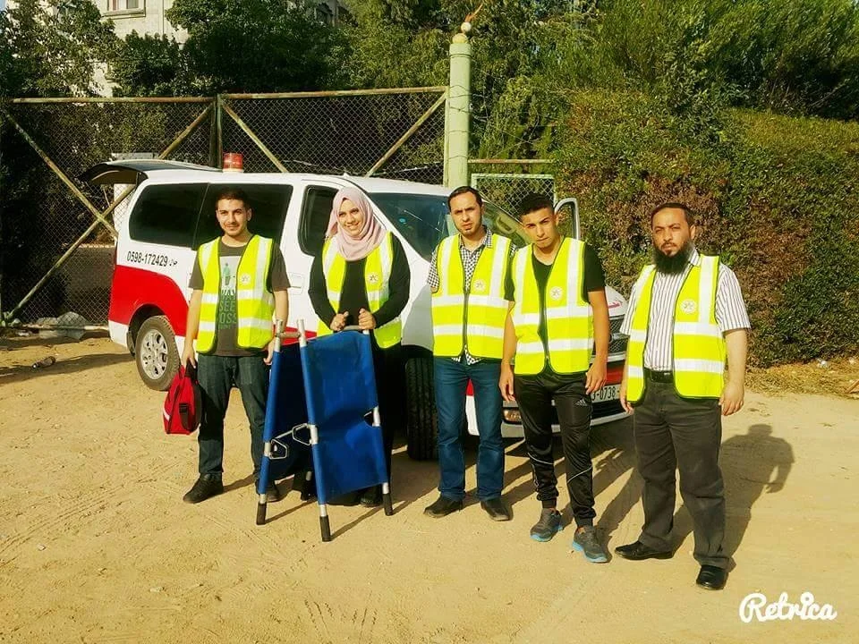 "Gaza football matches: I am the first woman to be paramedic inside this field."