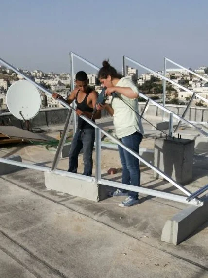 "My first on-site work and the first time I was allowed to hold a drill after working a whole year as a solar engineer. That project was an accomplishment for me because it showed my boss that I was as competent as my male-colleague."