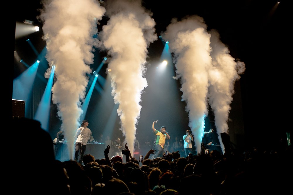 Xavier Wulf, Eddy Baker & Bones; Photo by Brian Alvarado
