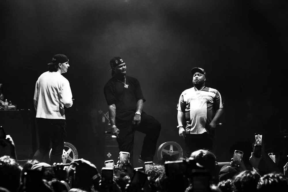 Xavier Wulf, Eddy Baker & Bones; Photo by Brian Alvarado